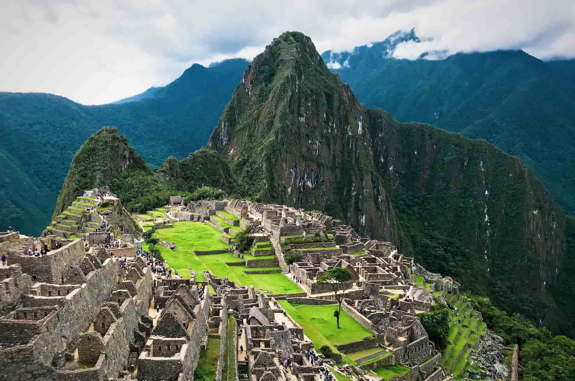 7 merveilles du monde : Machu Picchu, Pérou, dans la brume