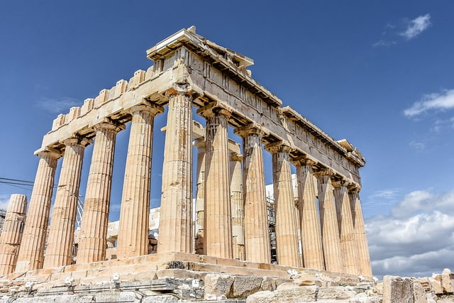 Lengua de Grecia Partenón