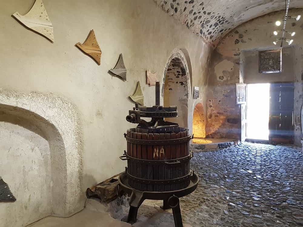 santorini winery art space